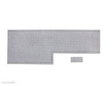 Modusteck H0870859.3R - Modusteck Bahnsteigbelag 1, lang, mit Ausbuchtung nach rechts