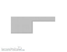 Modusteck H0870866.3R - Bahnsteigbelag lang, Leitsystem L.292 x B.110 mm