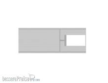 Modusteck H0870874.3 - Bahnsteigbelag Rampe L.102 x B.110 mm