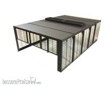 Modusteck H0881000.1 - Modusteck Bahnsteighalle komplett Set 480 mm