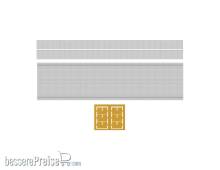 Modusteck H0890005.2 - 75,2 mm Bahnsteig Set 5 Ergänzung