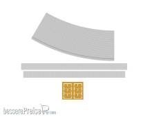 Modusteck H0890009.2 - 75,2mm Kurvenbahnsteig Set 1 R1 + LS 15° für C-Gleisradius