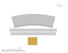 Modusteck H0890016.2 - 75,2mm Kurvenbahnsteig Set 6 R2 + LS 15° für C-Gleisradius