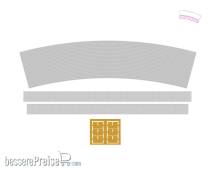 Modusteck H0890021.2 - 75,2mm Kurvenbahnsteig Set 11 R4 15° für C-Gleisradius