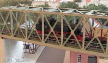 Modellbau Laffont H101 - Fachwerk-Kastenbrücke resedagrün, Länge 270mm