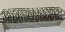 Modellbau Laffont H1101 - Fachwerk-Kastenbrücke 2-gleisig resedagrün, Länge 537mm