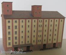 Modellbau Laffont H1811 - Großes Hafenspeicher-Gebäude mit Ziegelfassade dunkelrot