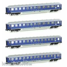 Hobbytrain H22200 - 4er Set Liegewagen DB/ TOUROPA, Ep.IIIb, Set 1
