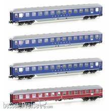 Hobbytrain H22201 - 4er Set Personenwagen DB/TOUROPA, Ep.IIIb, Set 2