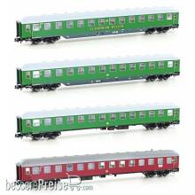 Hobbytrain H22203 - 4er Set Personenwagen DB/SCHARNOW, Ep.IIIb, Set 2