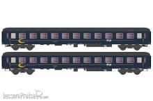 Hobbytrain H22214 - 2er Set Liegewagen Bcm 246 NS Couchette, Ep.V