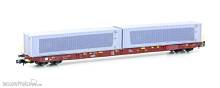 Hobbytrain H23101 - Containerwagen Sggnss80 Metrans, Ep.VI