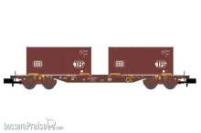 Hobbytrain H23202 - Containerwagen Sgjkkmms 699 DB, Ep.IV, DB/TFG