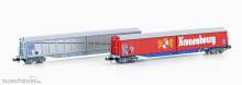 Hobbytrain H23442 - 2er Set Schiebewandwagen Habis SNCF/Kronenbourg, Ep.IV