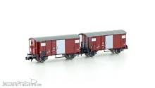 Hobbytrain H24201 - 2er Set gedeckte Güterwagen K2 SBB, Ep.III