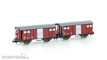 Hobbytrain H24251 - 2er Set gedeckte Güterwagen K3 SBB, Ep.IV