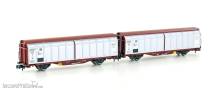 Hobbytrain H24650 - 2er Set Schiebewandwagen Hbbiks DB, Ep.IV