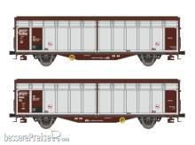 Hobbytrain H24653 - 2er Set Schiebewandwagen Hbbillns DR, Ep.IV-V