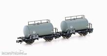 Hobbytrain H24801 - 2er Set Leichtbau-Kesselwagen DB/EVA, Ep.III