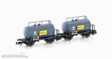 Hobbytrain H24831 - 2er Set Leichtbau-Kesselwagen DB/VTG/Shell, Ep.IV