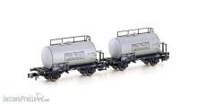 Hobbytrain H24852 - 2er Set Leichtbau-Kesselwagen SNCF/Millet, Ep.III