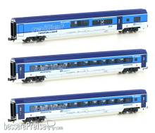 Hobbytrain H25231 - 3er Set Personenwagen CD Railjet, Ep.VI, Set 2
