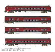 Hobbytrain H25401 - Railjet DANI Set 1 mit Steuerwagen, 4-tlg. ÖBB, Ep.VI