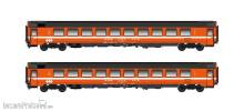 Hobbytrain H25501 - 2er Set Personenwagen Bpm, 2.Kl. (UIC Z1) SBB, Ep.IV-V