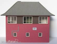 Modellbau Laffont H3511 - Stellwerk mit Walmdach und Ziegelfassade