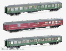 Hobbytrain H43037 - 3er Set Personenwagen DB, Ep.IVa, D1213, AC - Lemke