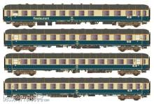 Hobbytrain H43053 - 4er Set Personenwagen, DB, Ep.IVa, D 351, Set B, AC