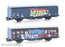 Hobbytrain H45104 - Schiebewandwagen Hbbillns SBB, Ep.VI, Graffiti-Serie (2)