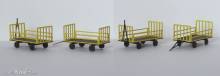 Modellbau Laffont H5501 - Set mit 4 Paketkarren