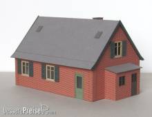 Modellbau Laffont H8711 - Siedlungshaus in Backsteinausführung mit Anbau