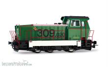 Electrotren HE2027S - ADIF, Diesel-Rangierlokomotive der Reihe 309, grün/weiße Farbgebung, Ep. VI, mit Sounddecoder