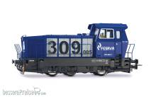 Electrotren HE2028S - FESAVA, Diesel-Rangierlokomotive der Reihe 309, blau/graue Farbgebung, Ep. VI, mit Sounddecoder