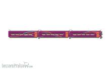 Electrotren HE3001 - RENFE, 3-tlg. Ergänzungsset des Hochgeschwindigkeitszugs „AVLO“, Nr. 1/3, violette Farbgebung, Ep. VI