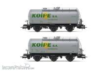 Electrotren HE6022 - RENFE, 2er-Set, 3-achs. Kesselwg., Koype, Ep. IV