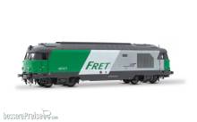 Jouef HJ2342S - SNCF, Diesellokomotive BB 467505 mit flachen Seitenwänden in FRET-Farbgebung, Ep. VI, mit DCC-Sounddecoder