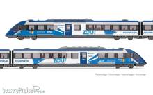 Jouef HJ2482 - SNCF, 2-tlg. Dieseltriebwagen X 72500 „PACA ZOU”