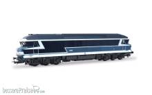 Jouef HJ2622 - SNCF, 6-achs. dieselelektrische Mehrzwecklokomotive CC 72084, blau-Farbgebung mit „Carmillon“-Logo, Ep. V