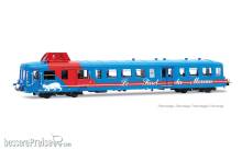 Jouef HJ2624 - CFTA, Dieseltriebwagen X 3876 „Le Furet du Morvan”, blau-roter Touristenzug