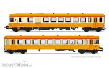 Jouef HJ2627 - SNCF, 2-tlg. Dieseltriebwagen X 4790, orange-graue Farbgebung