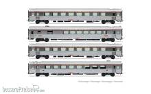 Jouef HJ4205 - SNCF, 4-tlg. Set TEE „Jules Verne“, Ep. IV (Set 1 von 2)
