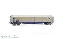 Jouef HJ6300 - SNCF, 4-achs. Schiebewandwagen Typ Habis „EVS“, silberne Farbgebung, Ep. IV
