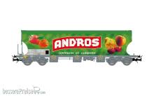 Jouef HJ6318 - SNCF, 4-achs. Zuckersilowagen „ANDROS”, grün