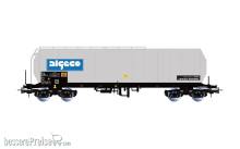 Jouef HJ6324 - SNCF, 4-achs. Isolierkesselwagen „algeco”, chromsilberne Farbgebung
