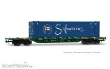 Jouef HJ6329 - CEMAT, Containerwagen der Bauart Sgnss, grün, mit 45´-Container „Safmarine“