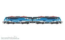 Lima HL2674 - FS Trenitalia, 2-tlg. Set Elektrolokomotiven E.464 in neuer Intercity-Farbgebung, blau/hellgraue Lackierung, beide motorisiert