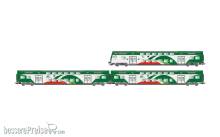 Lima HL5061 - Trenitalia Tper, 3-tlg. Set Vivalto-Doppelstockwagen (einer mit Führerstand) in FER-Farbgebung mit gesicktem Dach